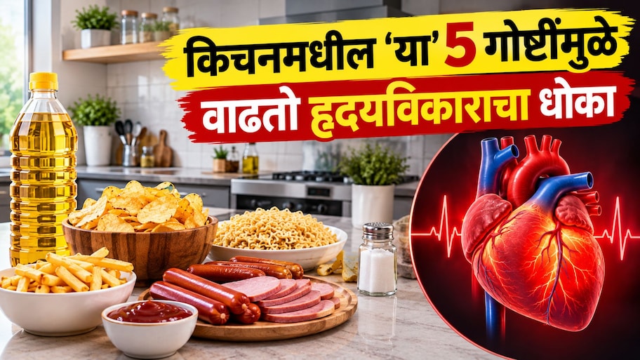 किचनमधील 'या' 5 गोष्टींमुळे वाढतो हृदयविकाराचा धोका, कशाप्रकारे होतं नुकसान? 