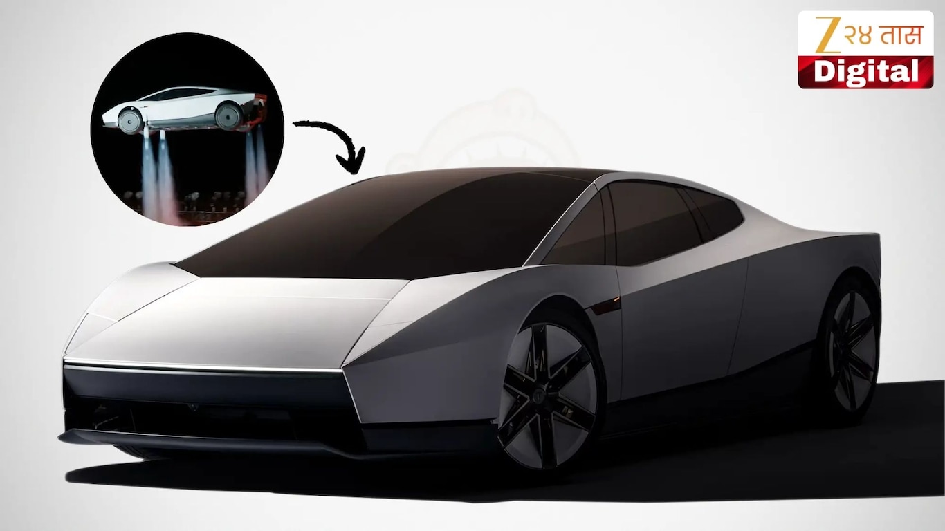Tesla Roadster flying