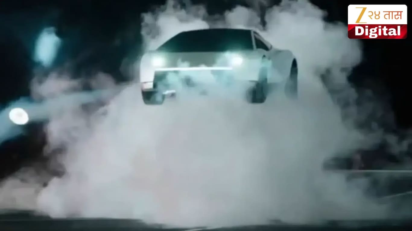 Tesla Roadster flying