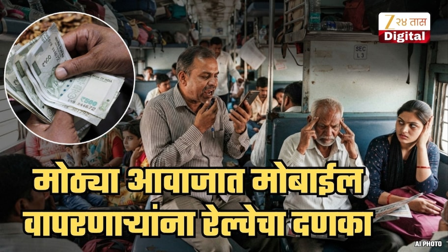 ...तर ₹5000 दंड आणि 6 महिने जेलची शिक्षा! ट्रेनमध्ये मोठ्या आवाजात मोबाईल वापरणाऱ्यांना रेल्वेचा दणका