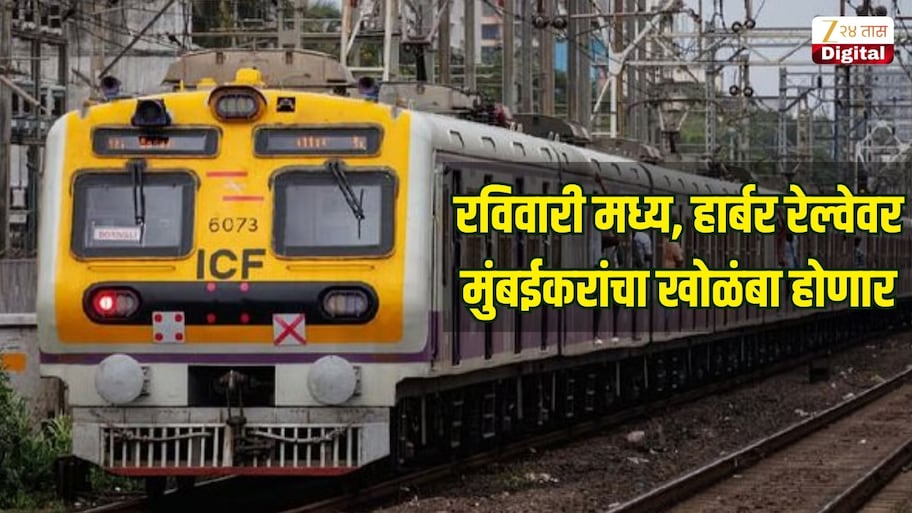 रविवारी मेगाब्लॉकमुळे मध्य, हार्बर रेल्वेवर मुंबईकरांचा खोळंबा होणार, कोणत्या लोकलवर परिणाम? पाहा वेळापत्रक