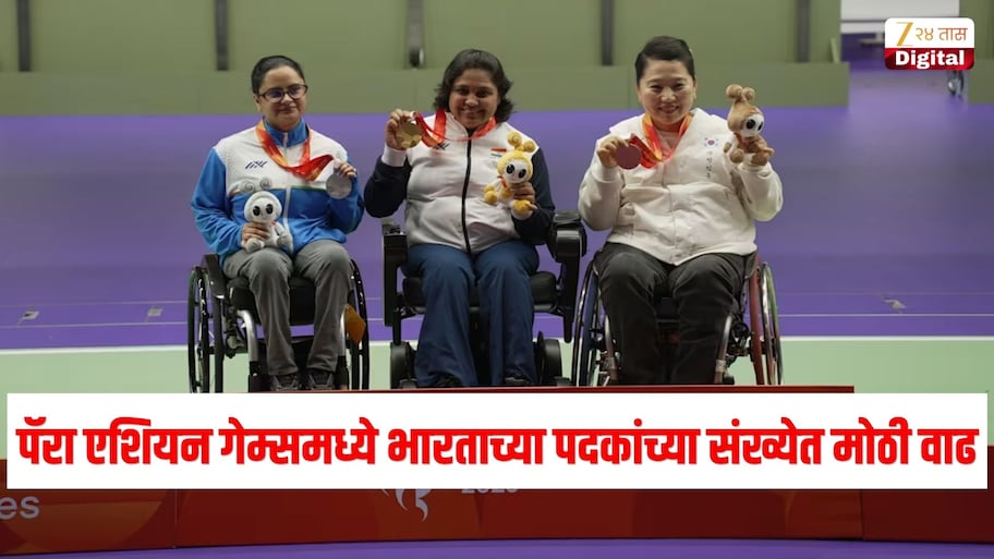 पॅरा एशियन गेम्समध्ये भारताच्या पदकांच्या संख्येत मोठी वाढ, आतापर्यंतचं बेस्ट प्रदर्शन
