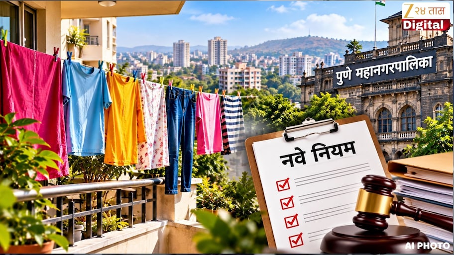 पुणेकर बाल्कनीत कपडे सुकवतात? मग महापालिका नव्या नियमाच्या तयारीत
