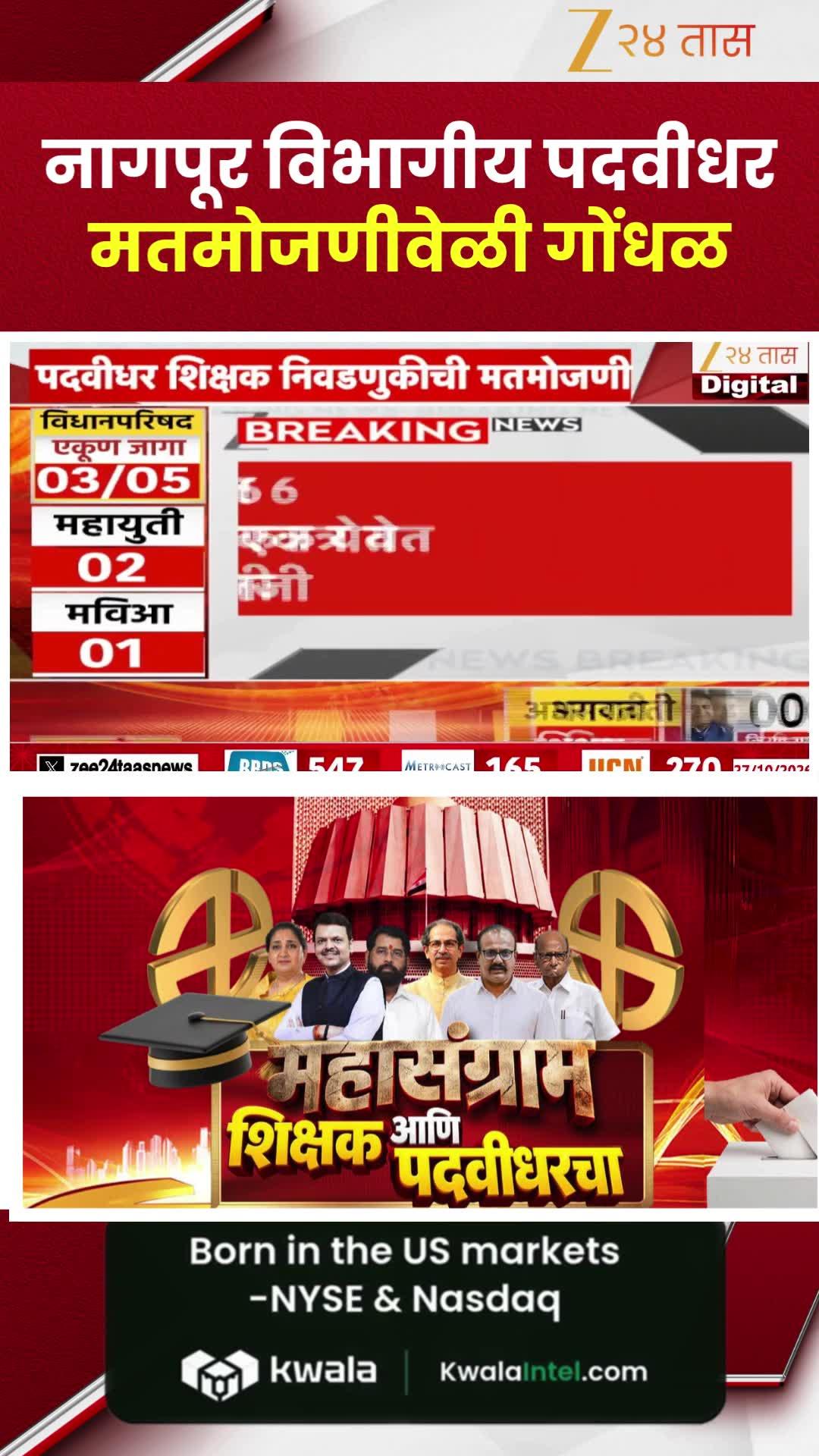 नागपूर विभागीय पदवीधर मतमोजणीवेळी गोंधळ