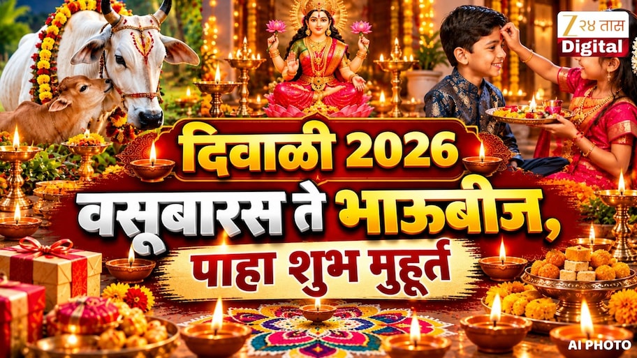 दिवाळीच्या पहिला सण वसुबारसपासून भाऊबीजपर्यंत, जाणून घ्या सणांची योग्य तिथी, शुभ मुहूर्त अन् पूजा विधी