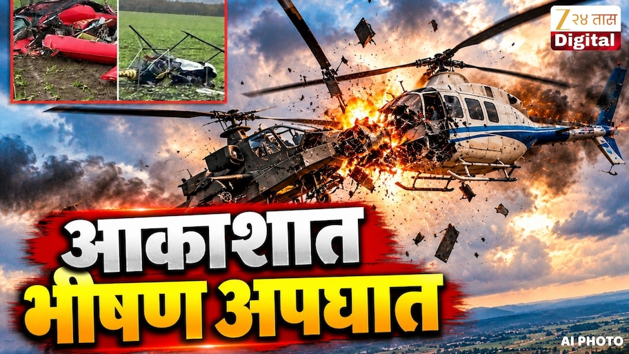आकाशात दोन हेलिकॉप्टर समोरा-समोर धडकले अन्..., तिघांचा मृत्यू