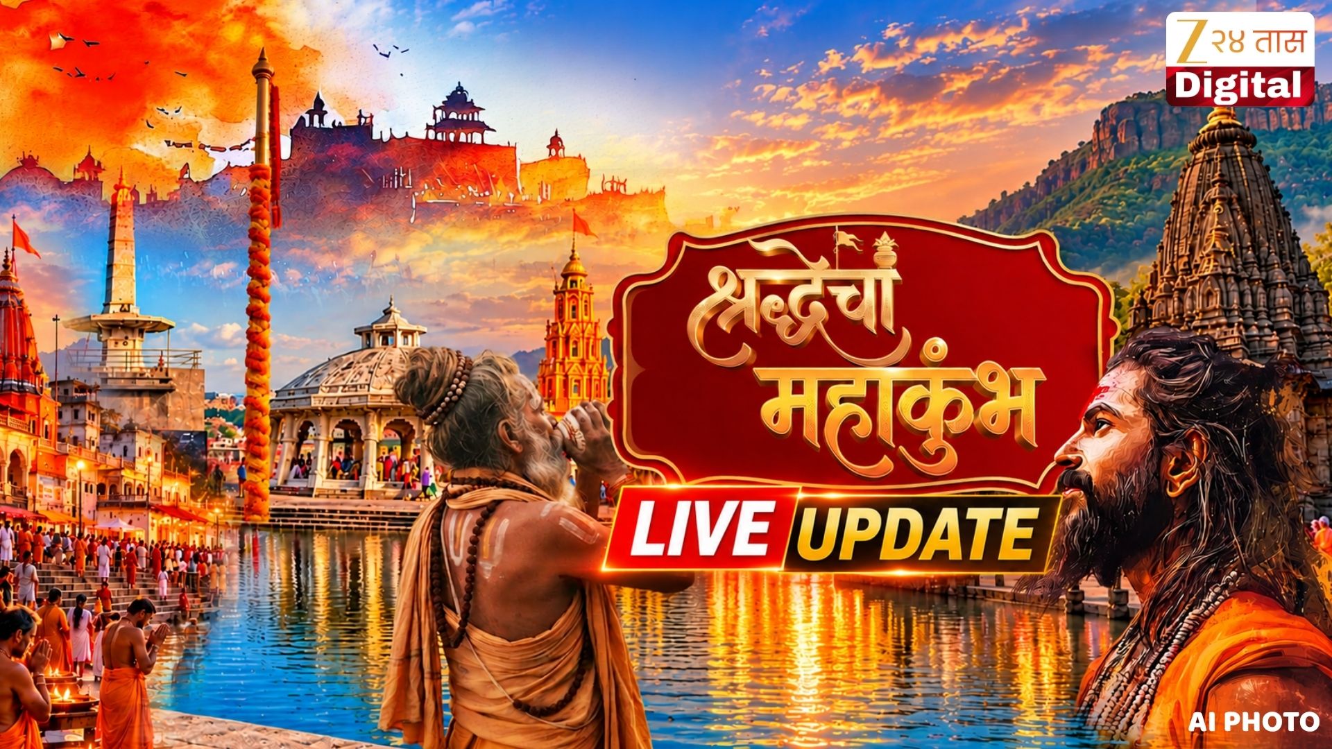Today LIVE Updates : कुशावर्त आणि रामकुंडावर ध्वजारोहण सोहळा संपन्न Today LIVE Updates : कुशावर्त आणि रामकुंडावर ध्वजारोहण सोहळा संपन्न